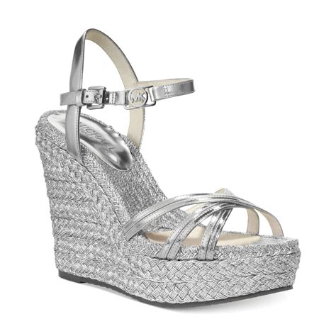 michael kors wedges sandals|michael kors silver wedge sandals.